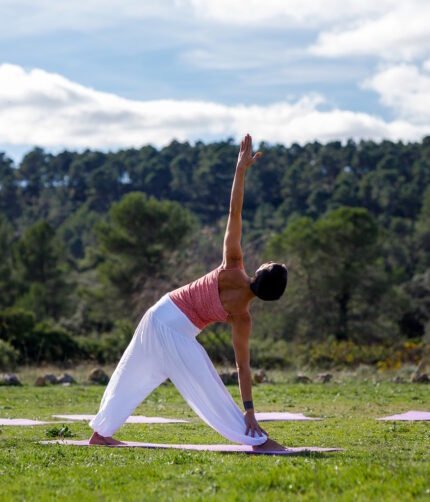 Yoga - Pose Front of Garden